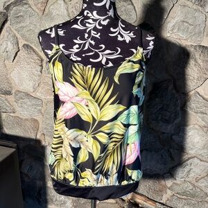 NWT Land’s End Tropical Print Tankini Top 12